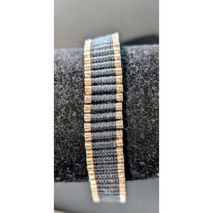 Authentic Links of London Unisex Black Sterling Adjustable Friendship Bracelet
